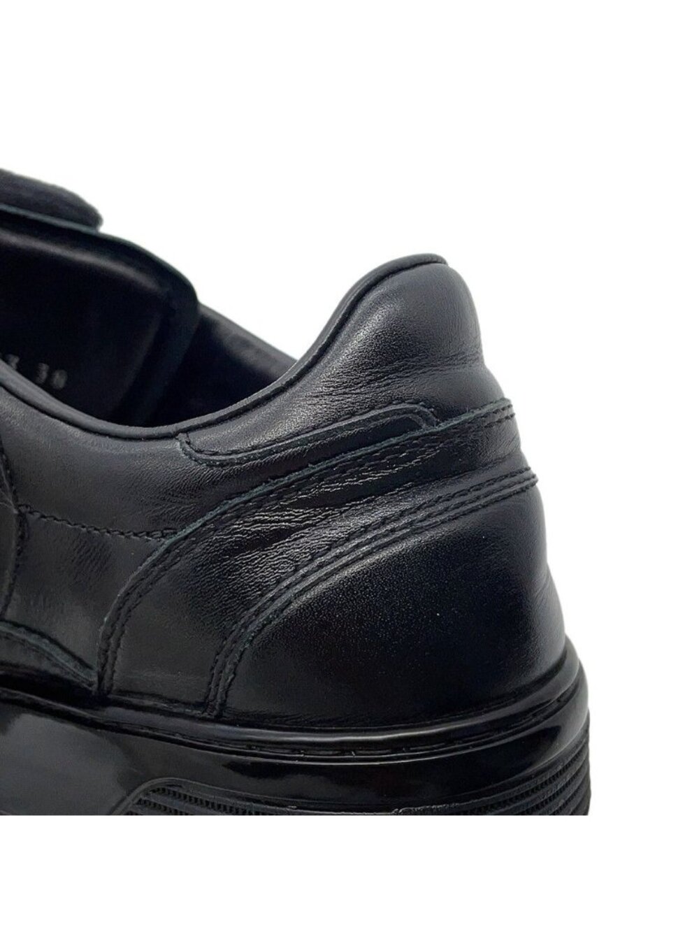 Chanel Sneakers CC Logo 38 Calfskin Shoes Black - Picture 6 of 10
